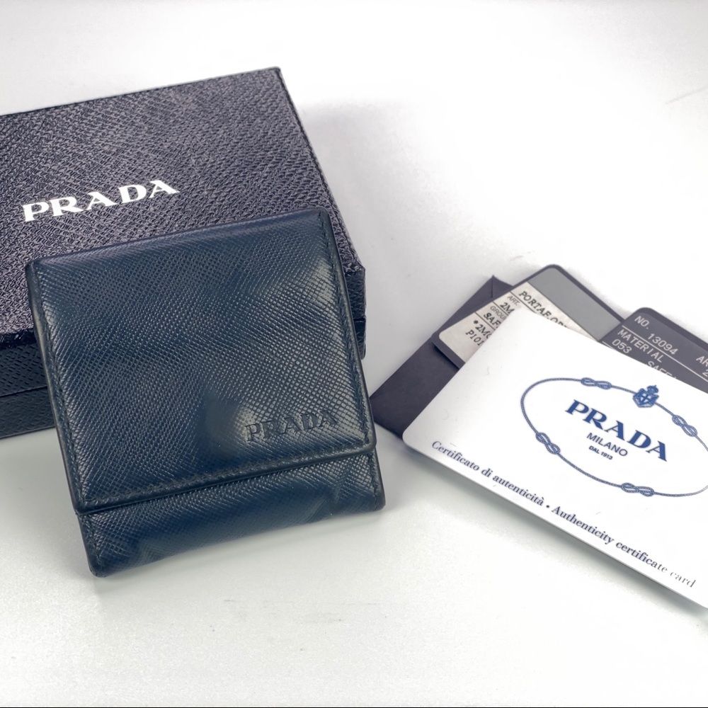 Authentic Prada Saffiano Coin Purse 2M1287